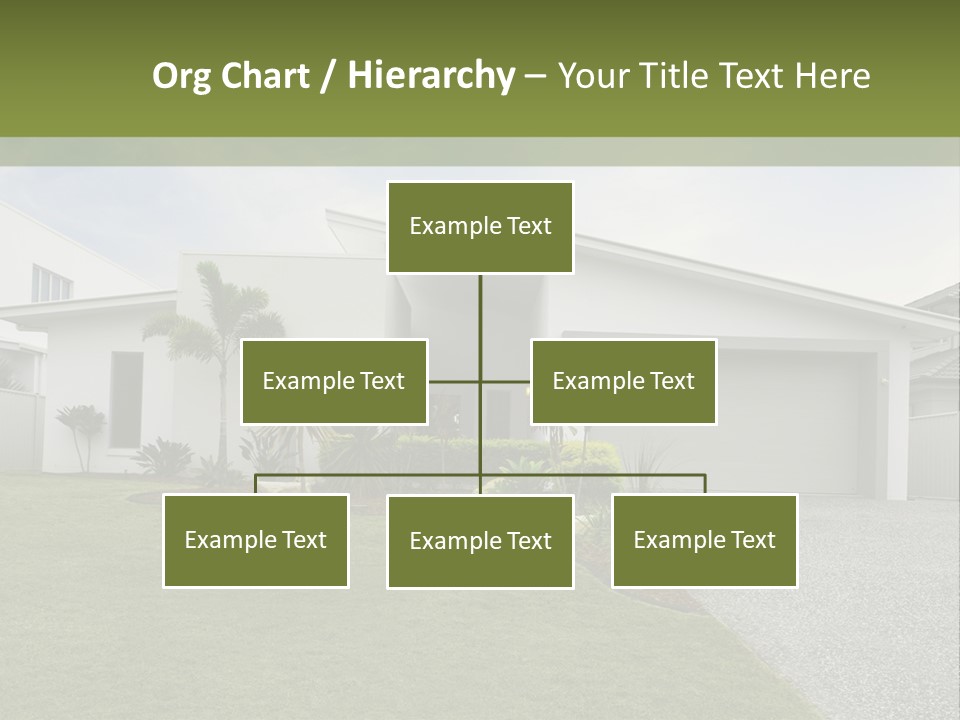 A House With A Green Lawn In Front Of It PowerPoint Template