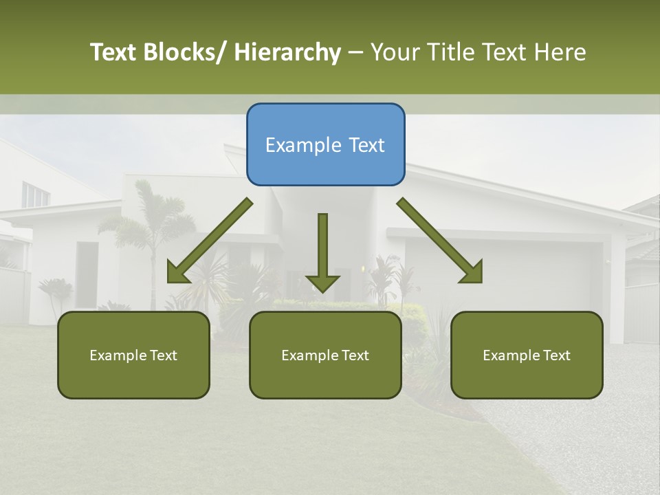 A House With A Green Lawn In Front Of It PowerPoint Template