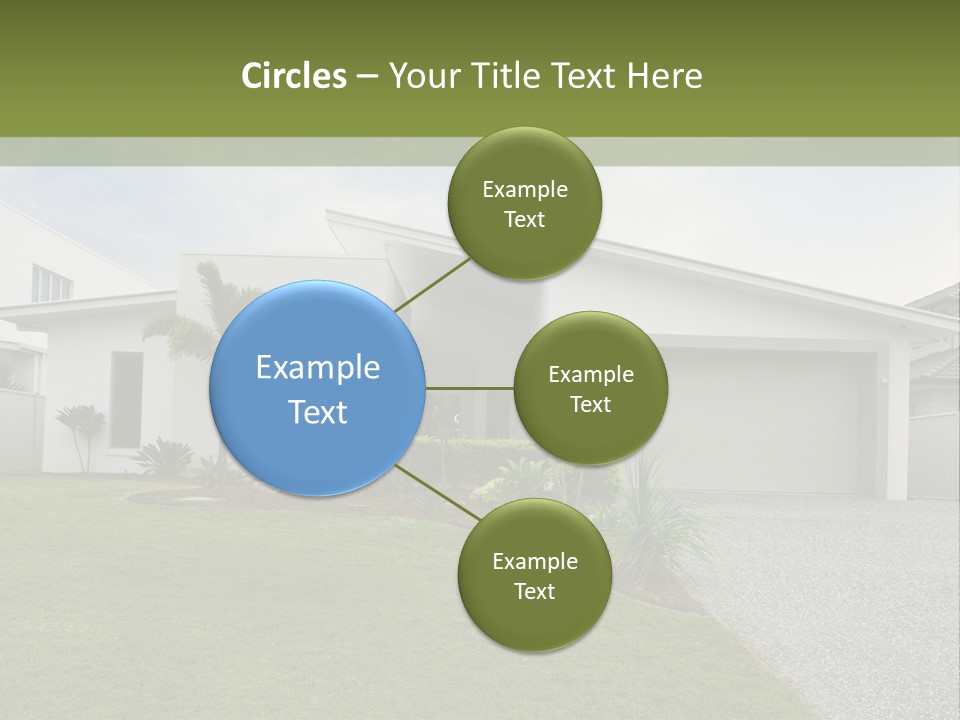 A House With A Green Lawn In Front Of It PowerPoint Template