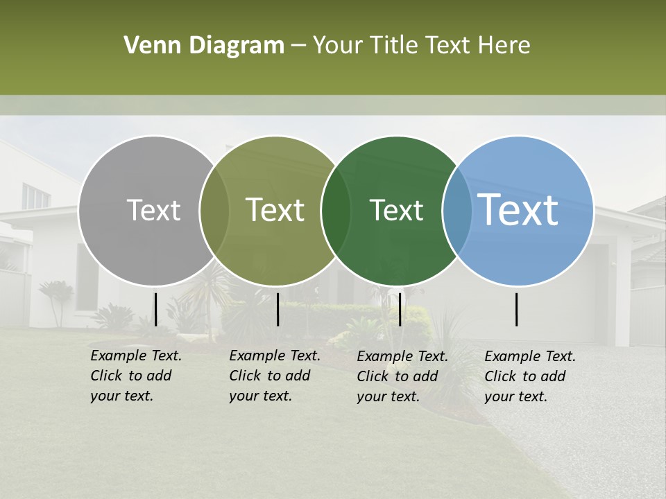 A House With A Green Lawn In Front Of It PowerPoint Template