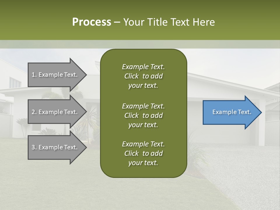 A House With A Green Lawn In Front Of It PowerPoint Template