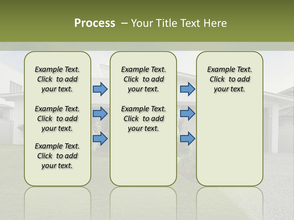 A House With A Green Lawn In Front Of It PowerPoint Template