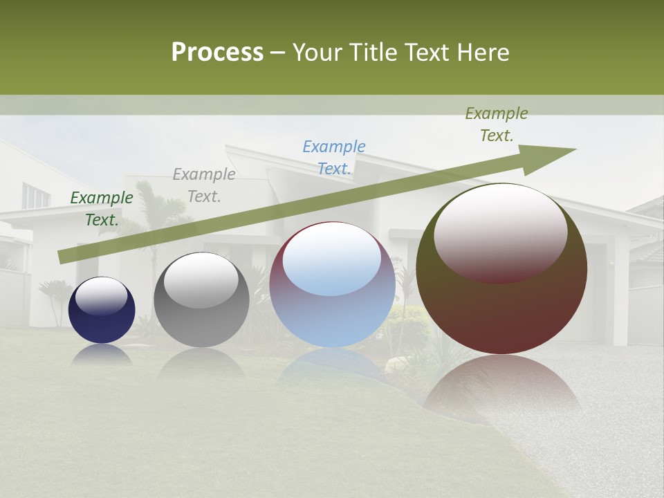 A House With A Green Lawn In Front Of It PowerPoint Template