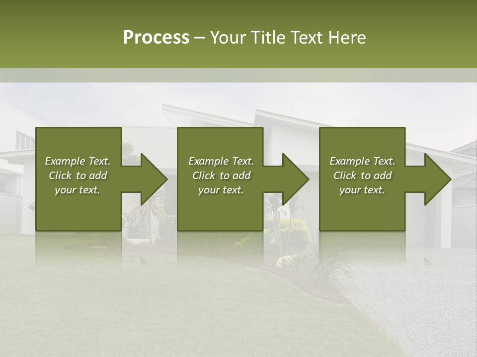 A House With A Green Lawn In Front Of It PowerPoint Template