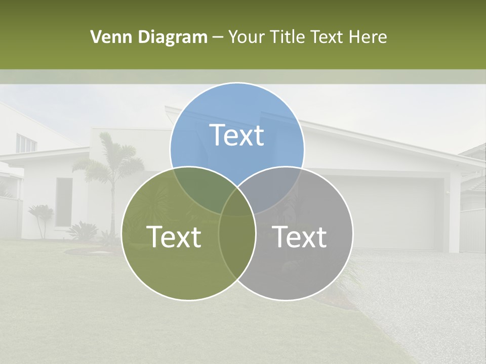 A House With A Green Lawn In Front Of It PowerPoint Template