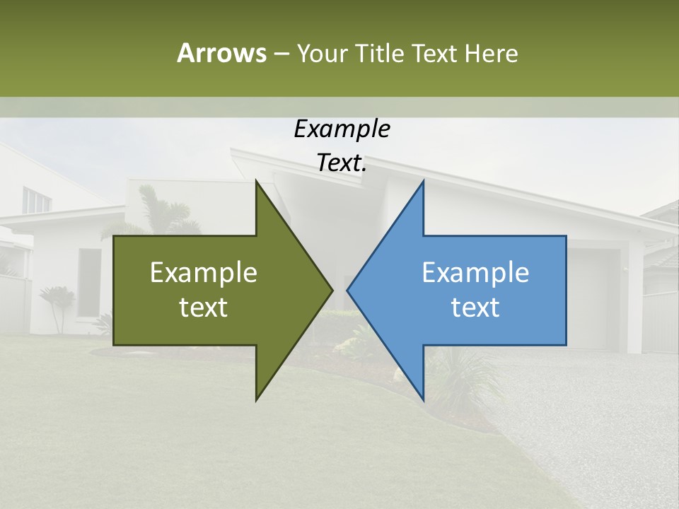 A House With A Green Lawn In Front Of It PowerPoint Template
