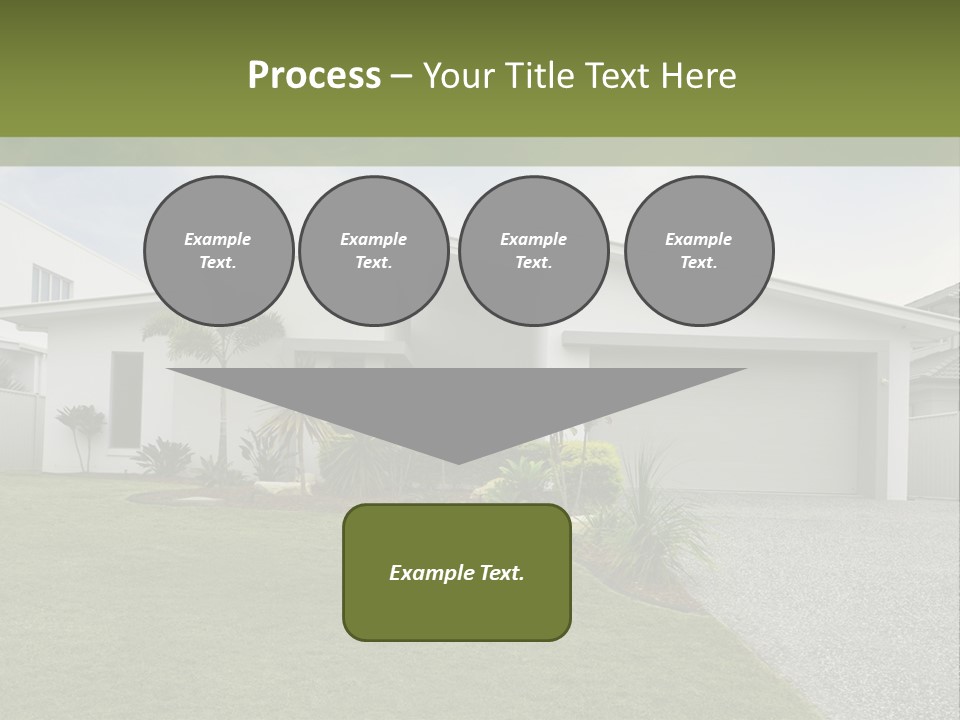 A House With A Green Lawn In Front Of It PowerPoint Template