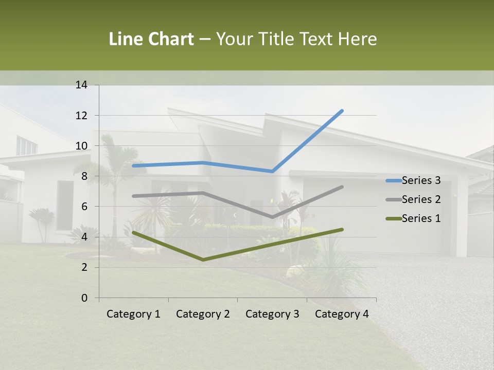 A House With A Green Lawn In Front Of It PowerPoint Template