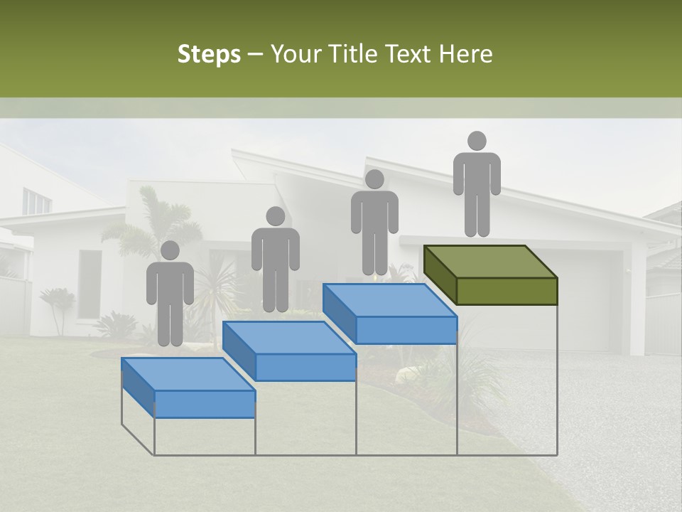 A House With A Green Lawn In Front Of It PowerPoint Template