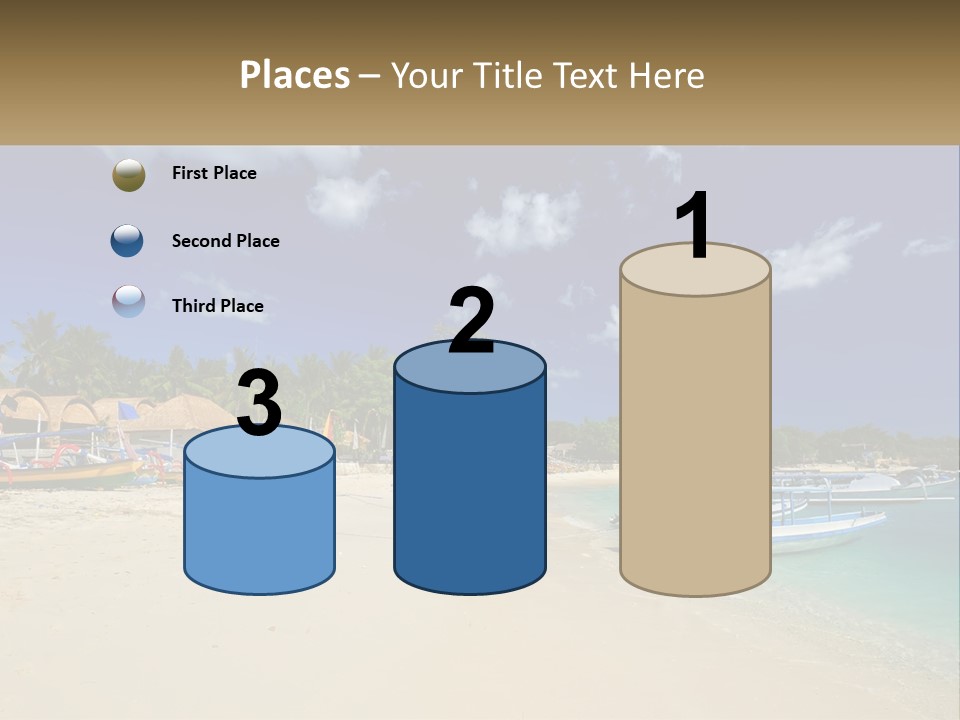 A Group Of Boats Sitting On Top Of A Sandy Beach PowerPoint Template