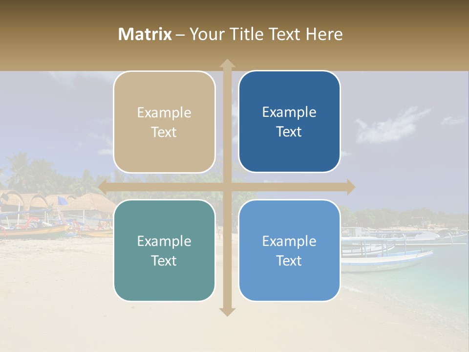 A Group Of Boats Sitting On Top Of A Sandy Beach PowerPoint Template