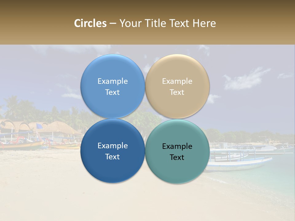 A Group Of Boats Sitting On Top Of A Sandy Beach PowerPoint Template