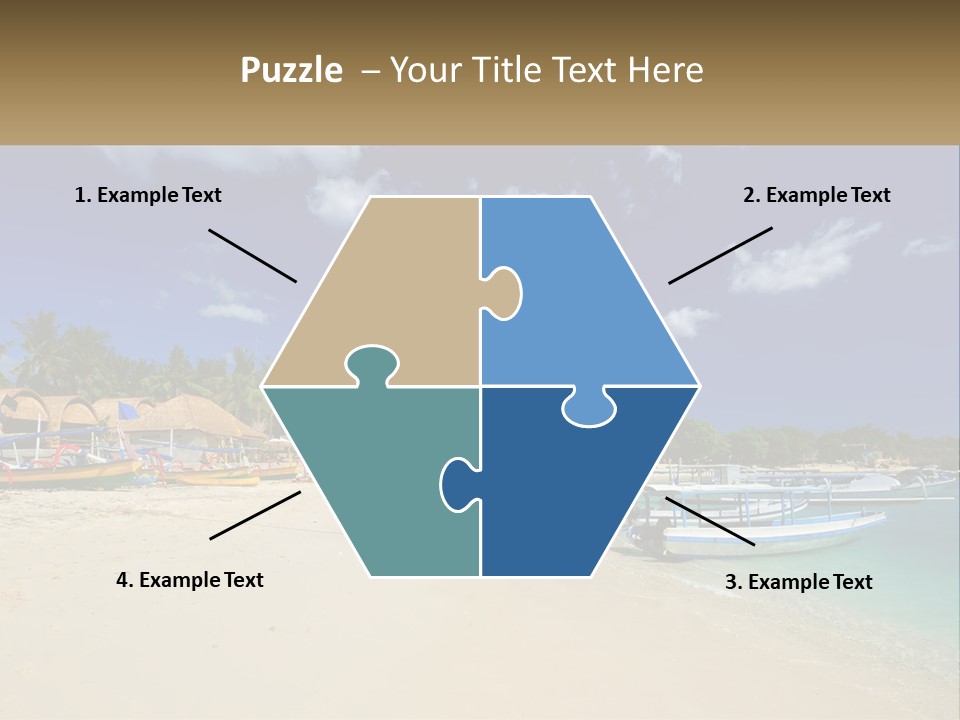 A Group Of Boats Sitting On Top Of A Sandy Beach PowerPoint Template