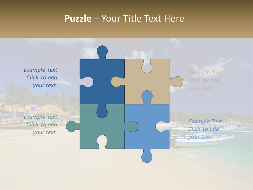 A Group Of Boats Sitting On Top Of A Sandy Beach PowerPoint Template