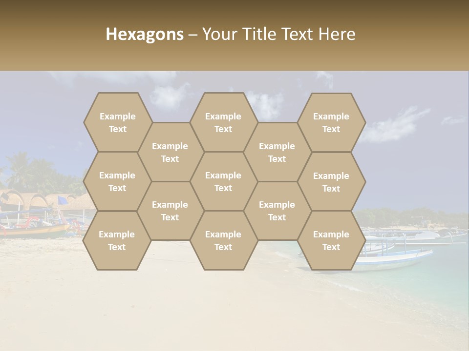 A Group Of Boats Sitting On Top Of A Sandy Beach PowerPoint Template