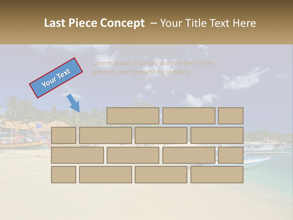 A Group Of Boats Sitting On Top Of A Sandy Beach PowerPoint Template