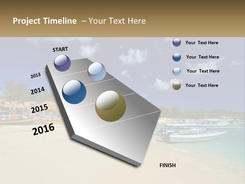 A Group Of Boats Sitting On Top Of A Sandy Beach PowerPoint Template