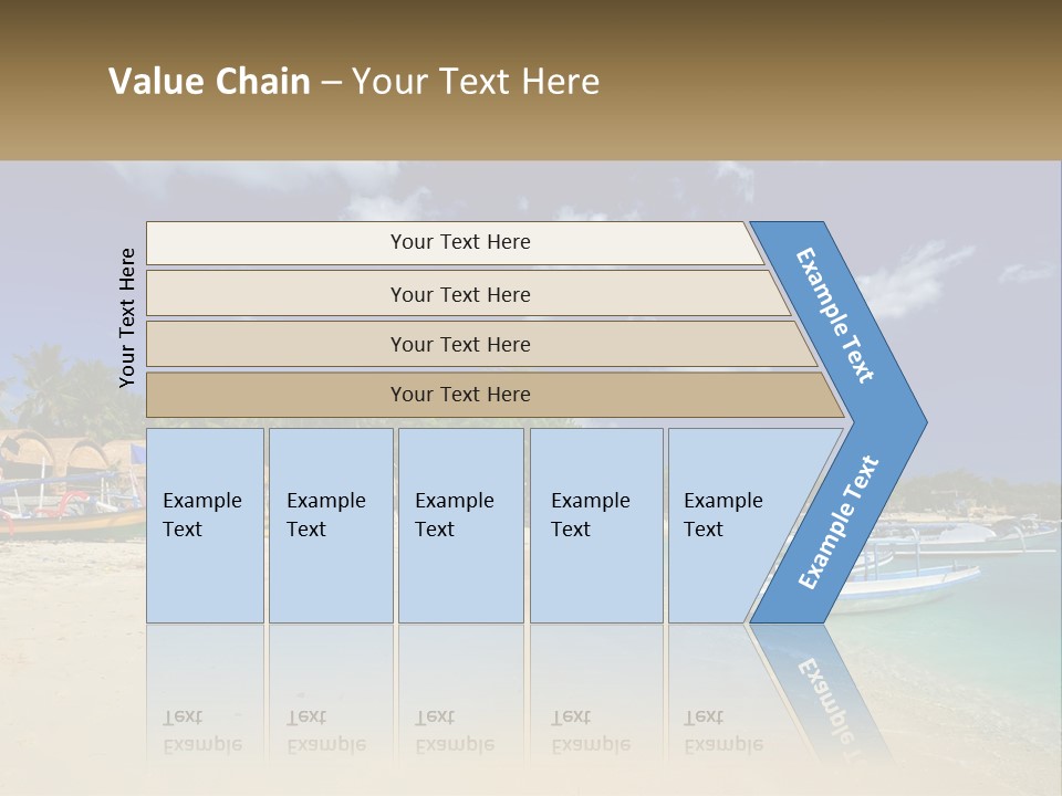 A Group Of Boats Sitting On Top Of A Sandy Beach PowerPoint Template