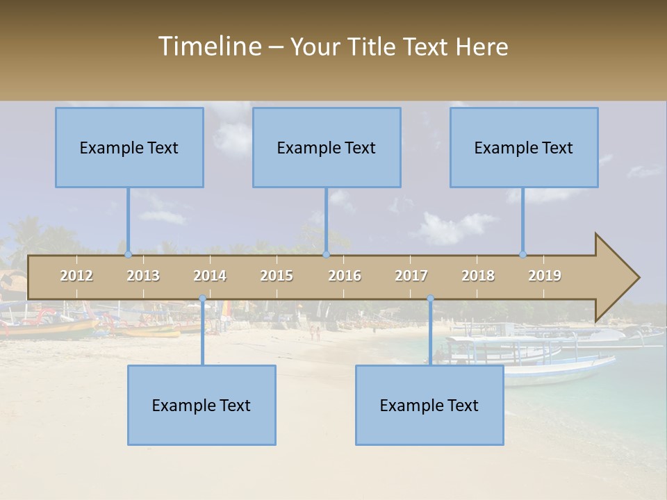 A Group Of Boats Sitting On Top Of A Sandy Beach PowerPoint Template