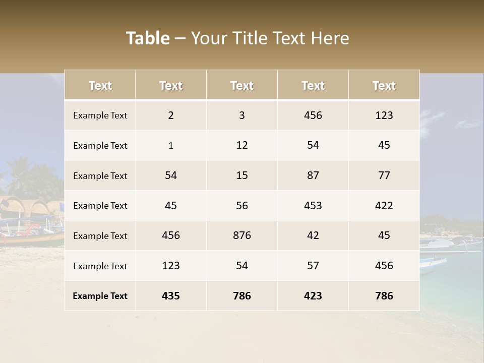 A Group Of Boats Sitting On Top Of A Sandy Beach PowerPoint Template