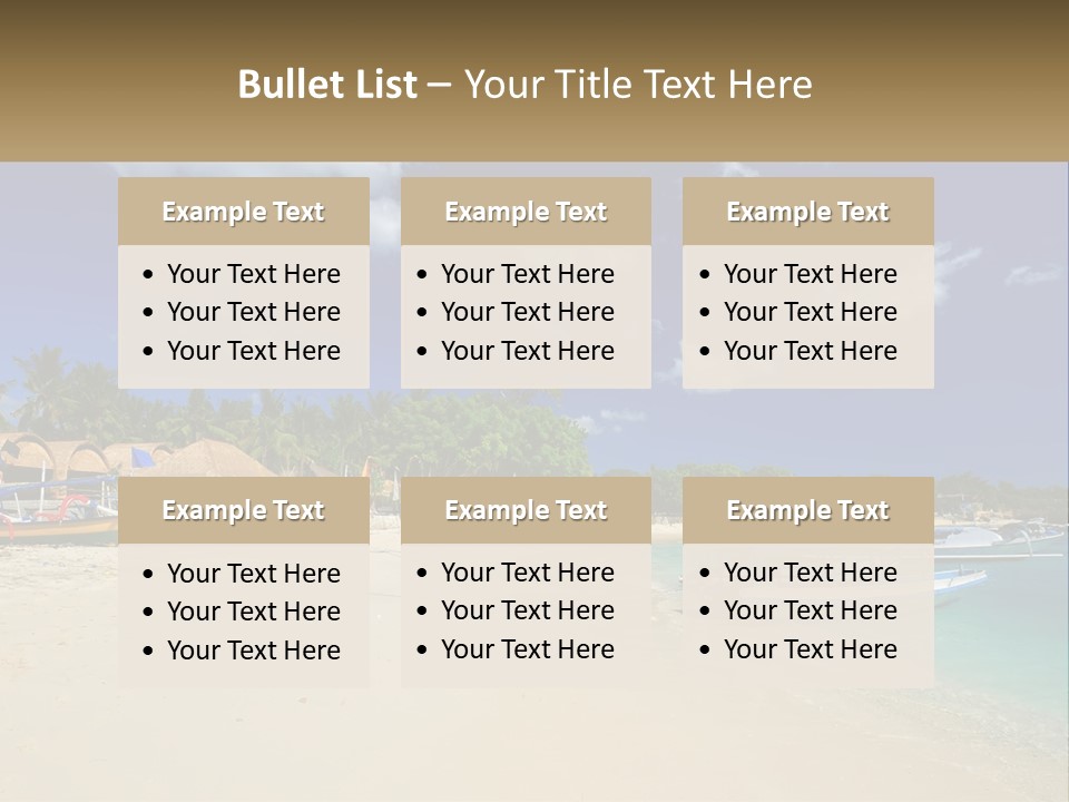 A Group Of Boats Sitting On Top Of A Sandy Beach PowerPoint Template