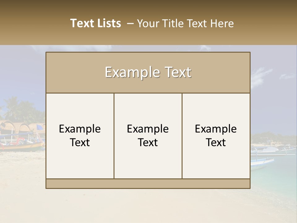 A Group Of Boats Sitting On Top Of A Sandy Beach PowerPoint Template