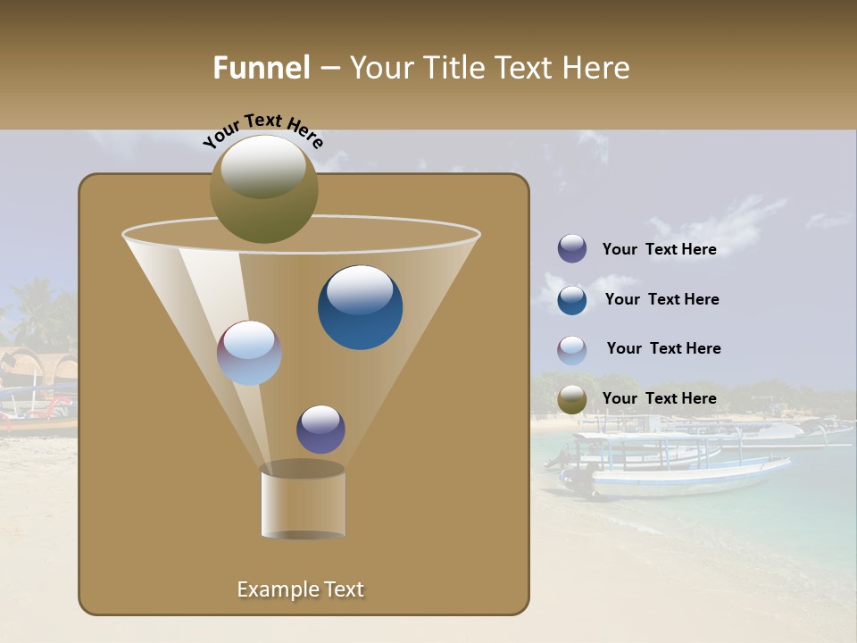A Group Of Boats Sitting On Top Of A Sandy Beach PowerPoint Template