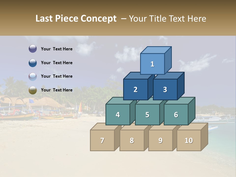 A Group Of Boats Sitting On Top Of A Sandy Beach PowerPoint Template