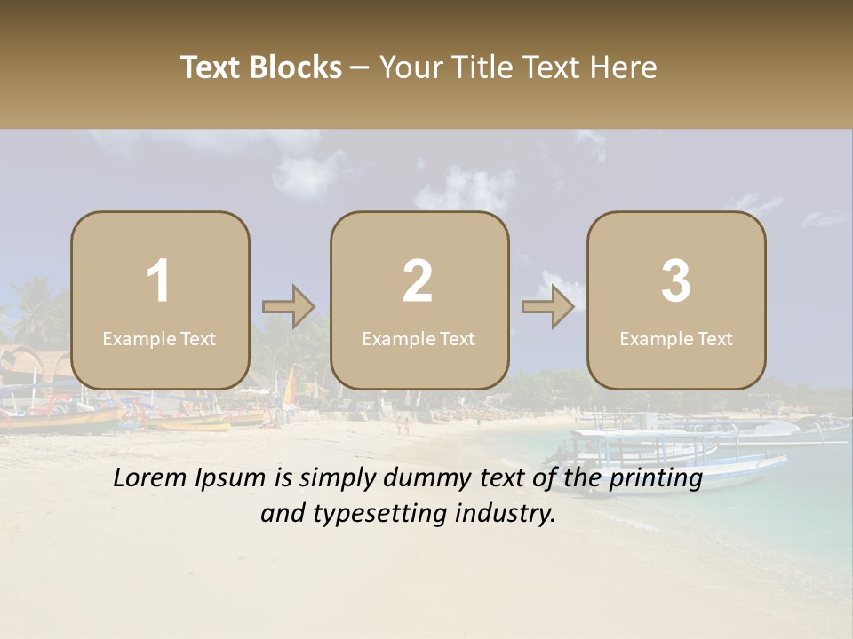 A Group Of Boats Sitting On Top Of A Sandy Beach PowerPoint Template