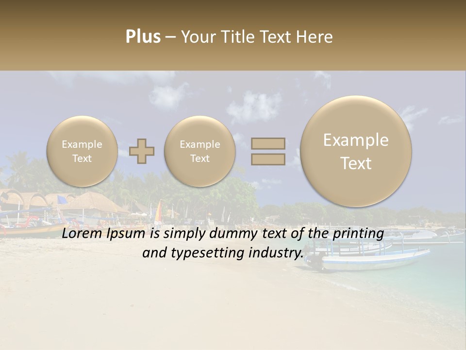A Group Of Boats Sitting On Top Of A Sandy Beach PowerPoint Template