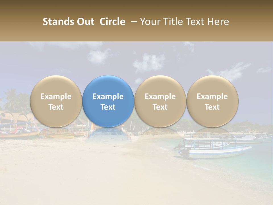 A Group Of Boats Sitting On Top Of A Sandy Beach PowerPoint Template