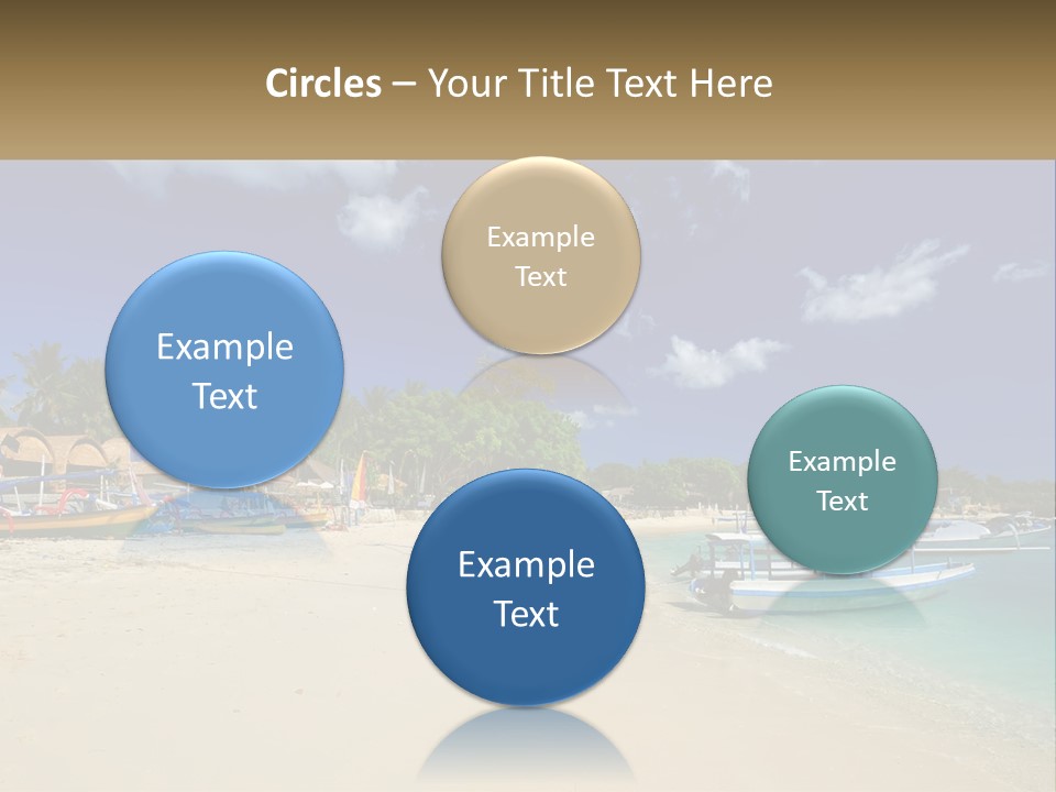 A Group Of Boats Sitting On Top Of A Sandy Beach PowerPoint Template