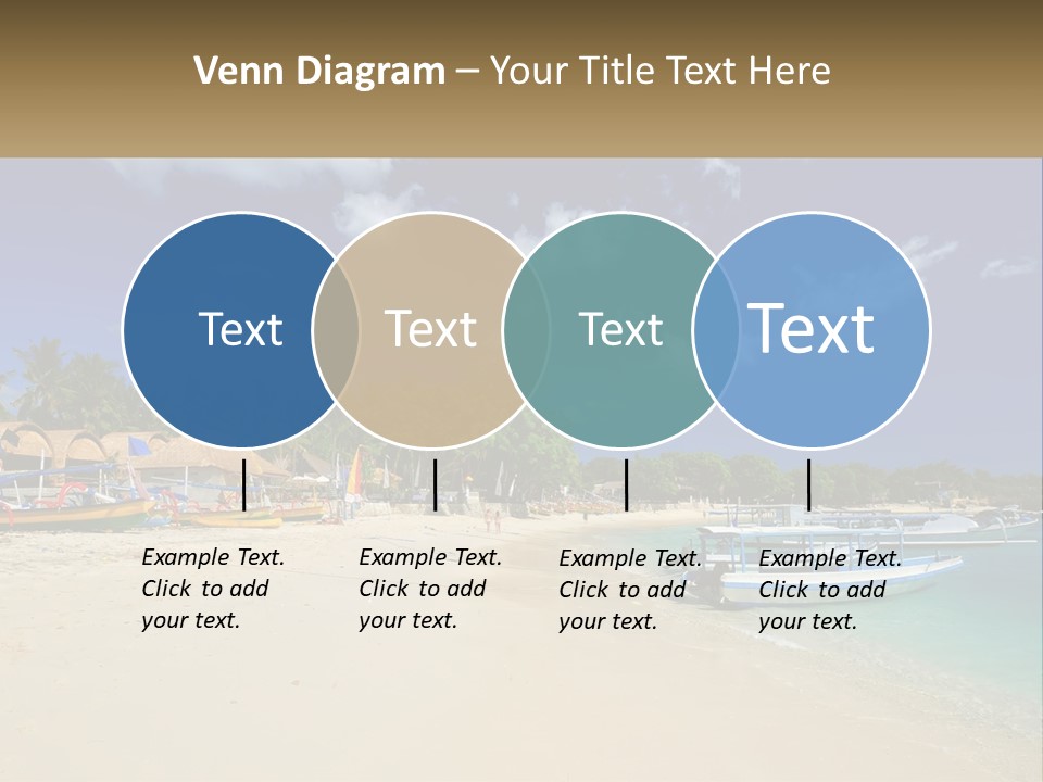 A Group Of Boats Sitting On Top Of A Sandy Beach PowerPoint Template