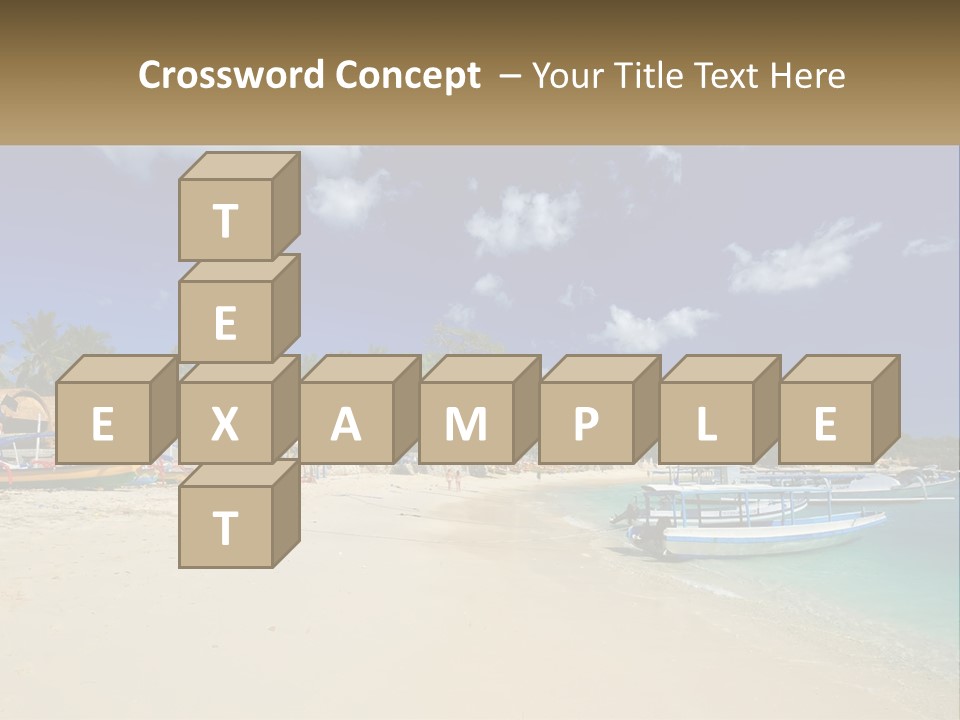 A Group Of Boats Sitting On Top Of A Sandy Beach PowerPoint Template