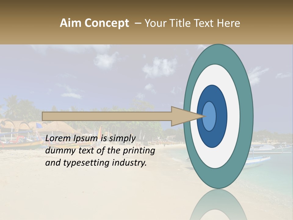 A Group Of Boats Sitting On Top Of A Sandy Beach PowerPoint Template