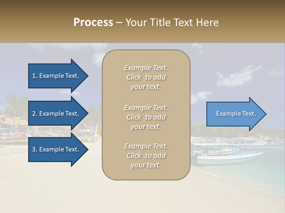 A Group Of Boats Sitting On Top Of A Sandy Beach PowerPoint Template