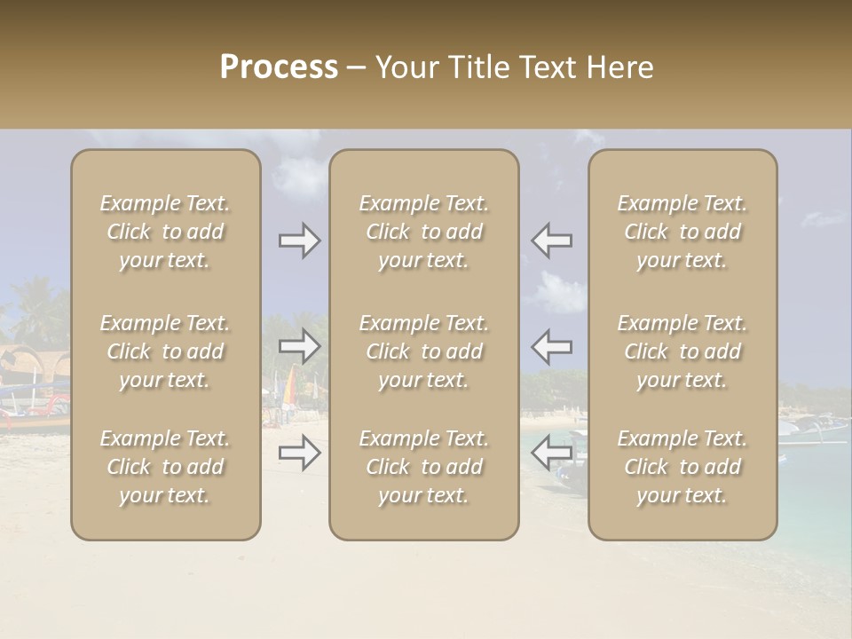 A Group Of Boats Sitting On Top Of A Sandy Beach PowerPoint Template