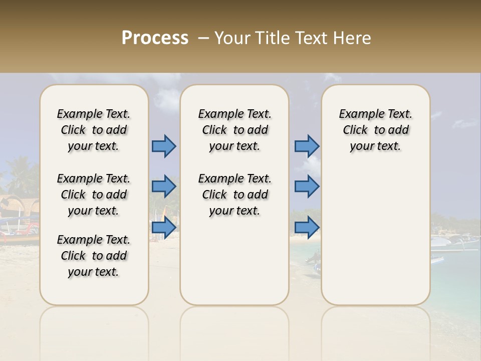 A Group Of Boats Sitting On Top Of A Sandy Beach PowerPoint Template