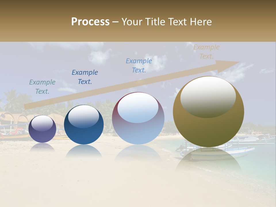 A Group Of Boats Sitting On Top Of A Sandy Beach PowerPoint Template