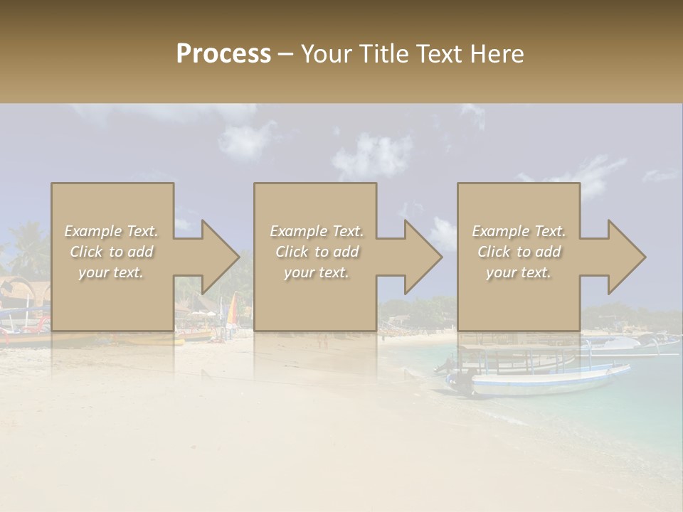 A Group Of Boats Sitting On Top Of A Sandy Beach PowerPoint Template