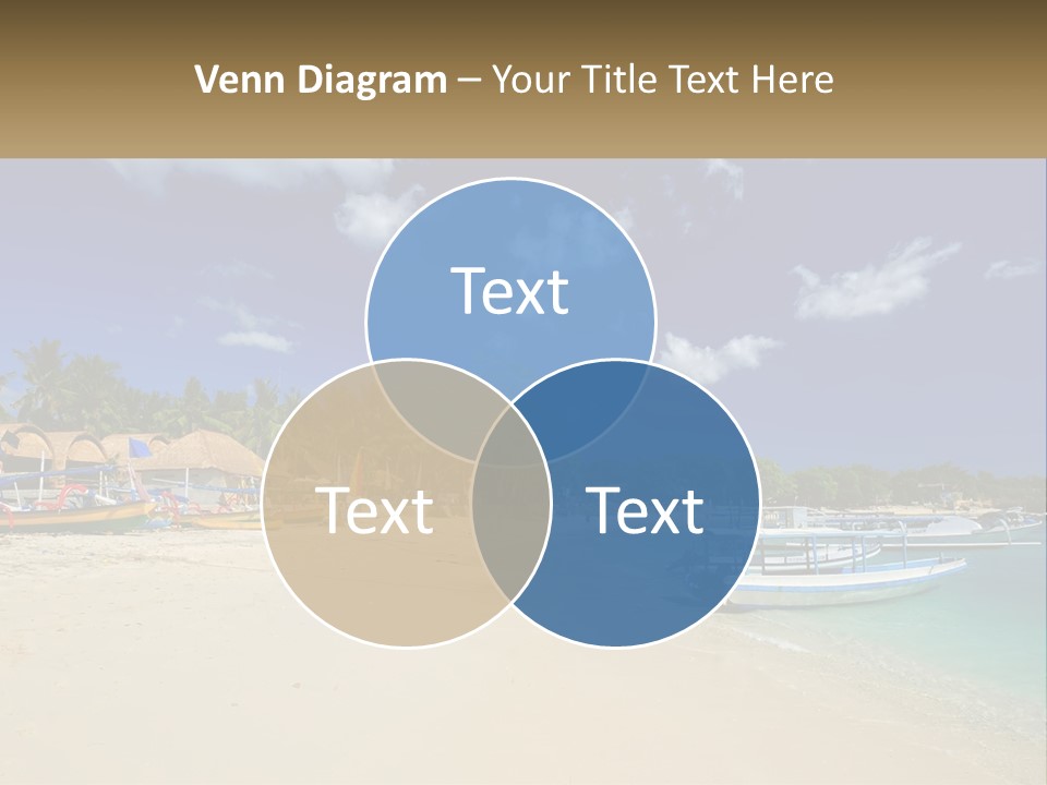 A Group Of Boats Sitting On Top Of A Sandy Beach PowerPoint Template