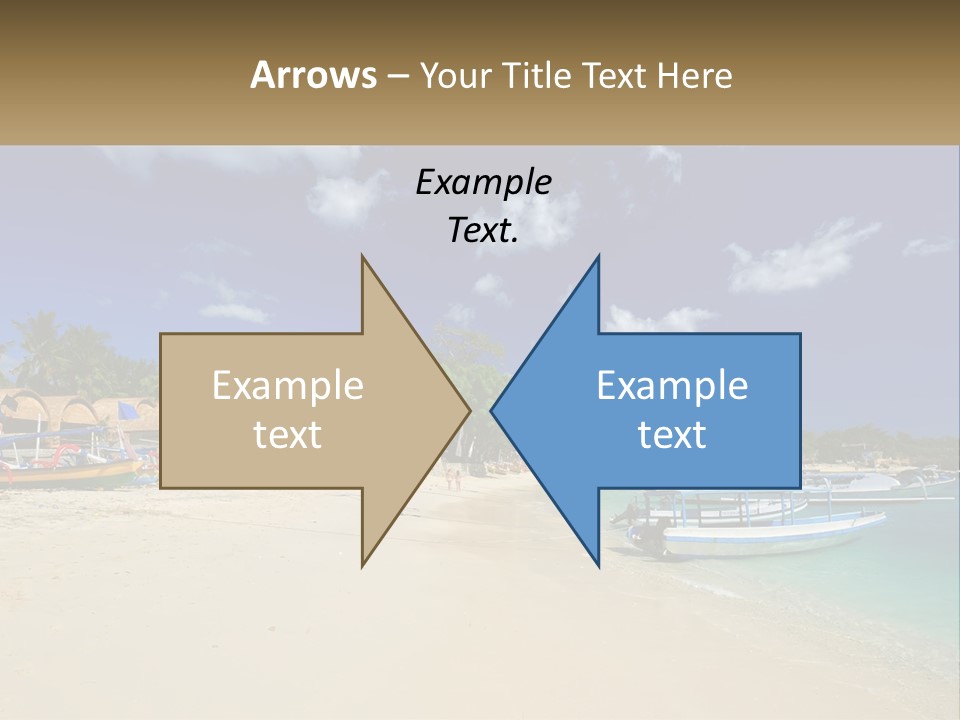 A Group Of Boats Sitting On Top Of A Sandy Beach PowerPoint Template