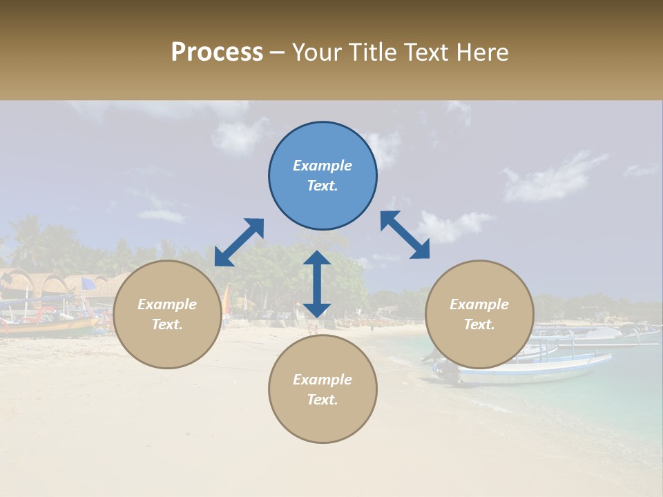 A Group Of Boats Sitting On Top Of A Sandy Beach PowerPoint Template