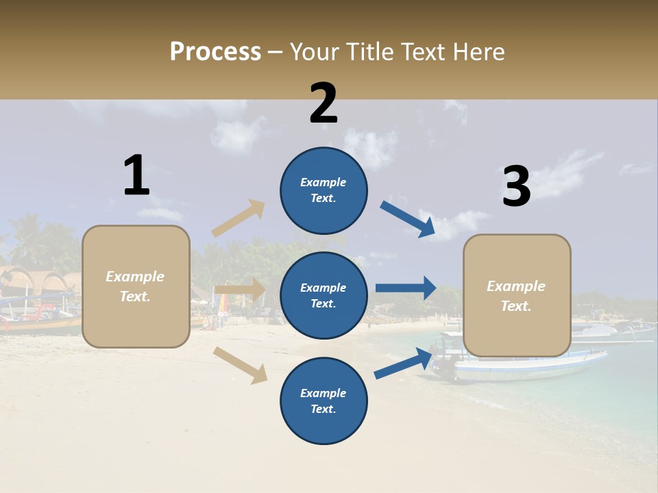 A Group Of Boats Sitting On Top Of A Sandy Beach PowerPoint Template