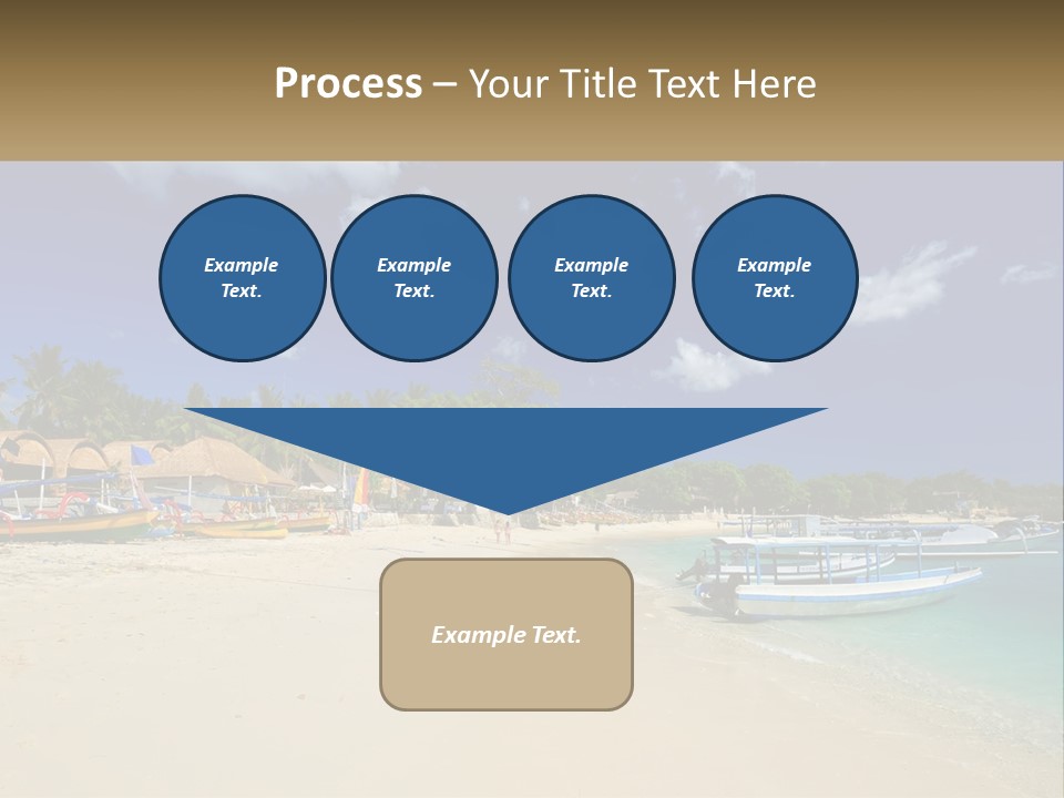 A Group Of Boats Sitting On Top Of A Sandy Beach PowerPoint Template