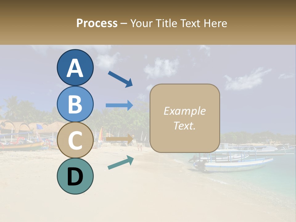 A Group Of Boats Sitting On Top Of A Sandy Beach PowerPoint Template