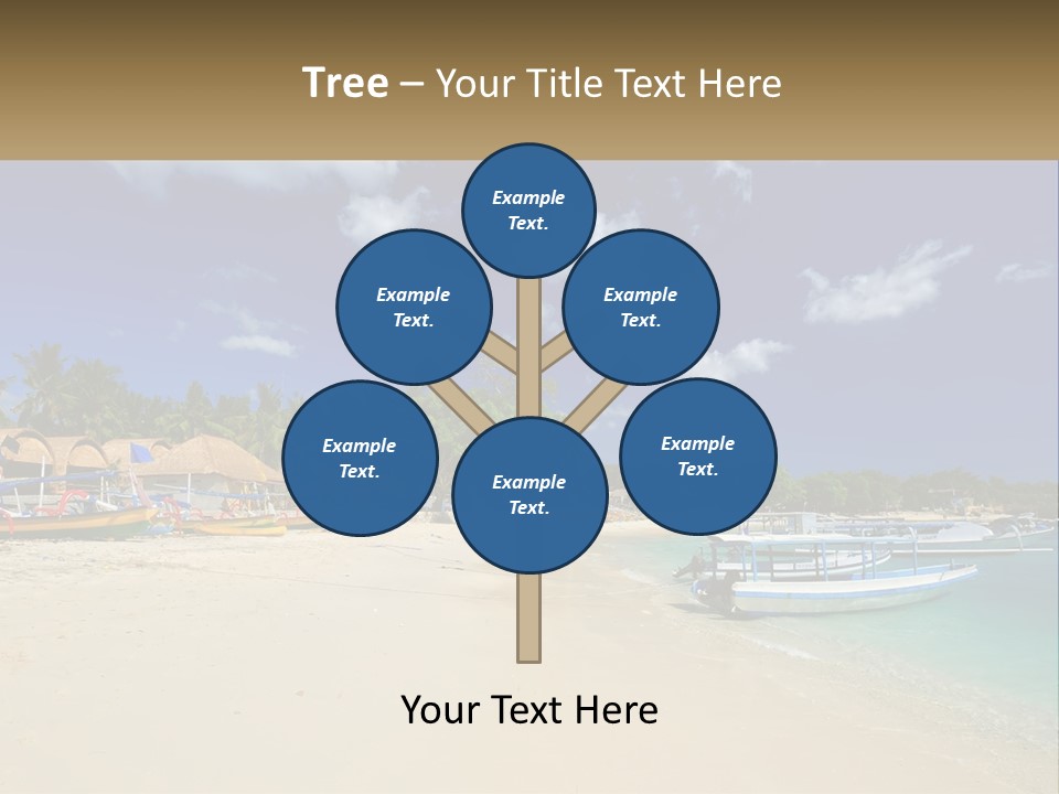 A Group Of Boats Sitting On Top Of A Sandy Beach PowerPoint Template