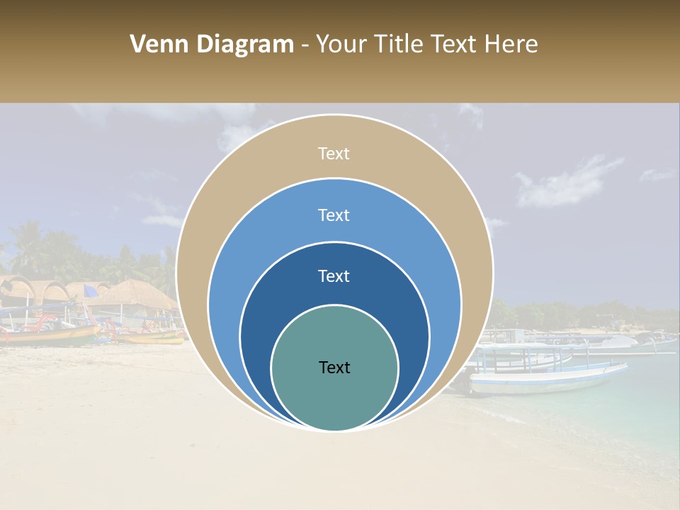 A Group Of Boats Sitting On Top Of A Sandy Beach PowerPoint Template