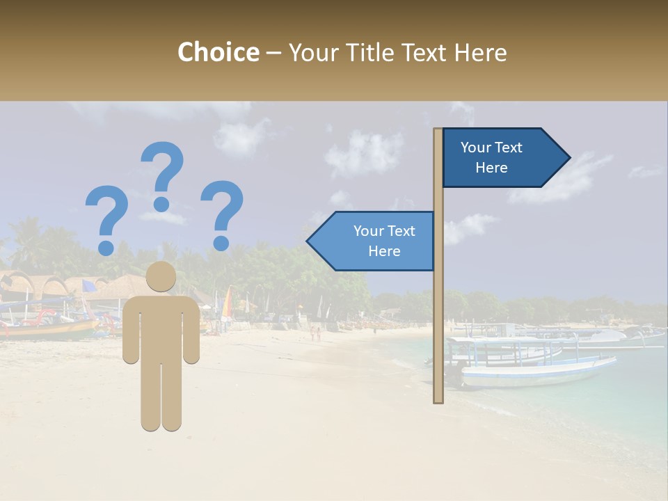A Group Of Boats Sitting On Top Of A Sandy Beach PowerPoint Template