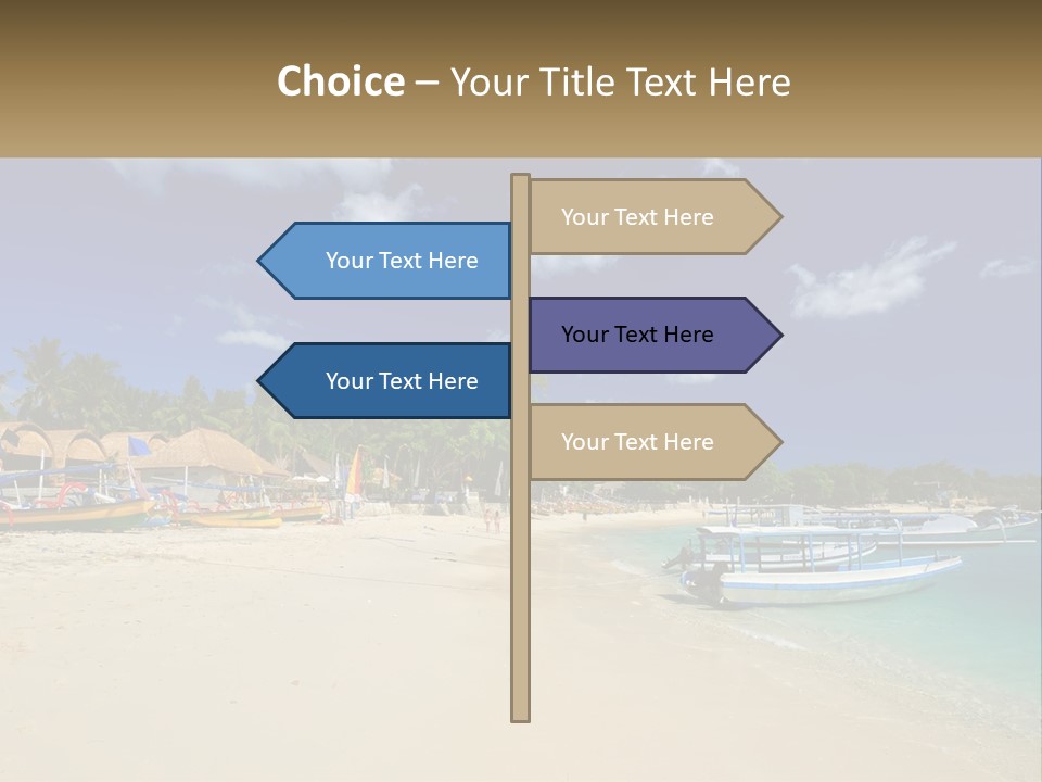 A Group Of Boats Sitting On Top Of A Sandy Beach PowerPoint Template